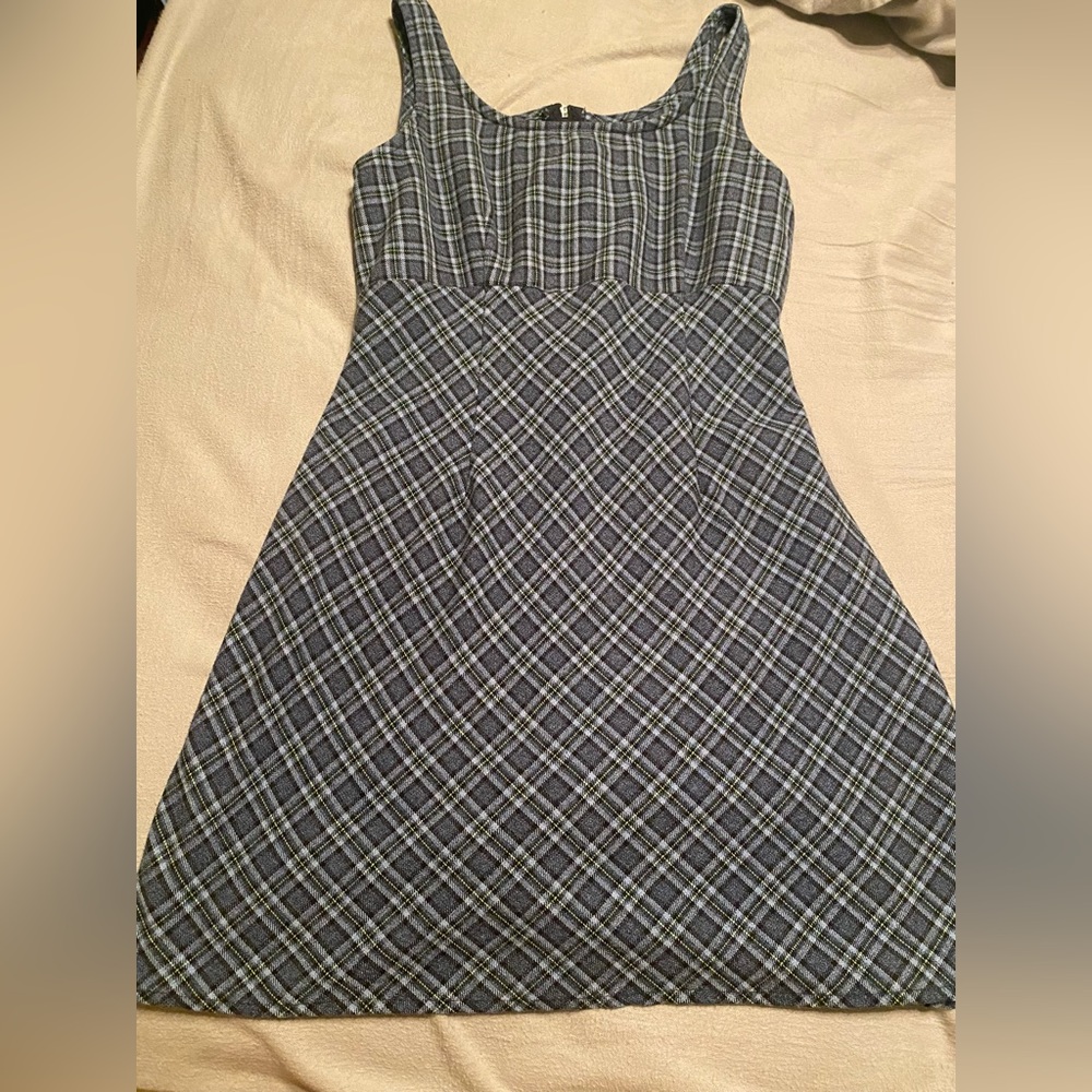 Vintage 90s All That Jazz Plaid Mini Dress
